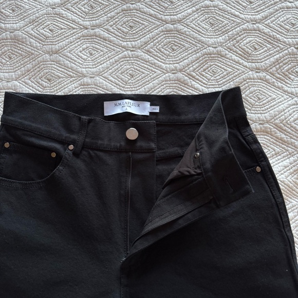 MM Lafleur The Daria '90s Black 
Jean-Eco Better Than Denim Straight Leg Size 2 - Picture 8 of 14